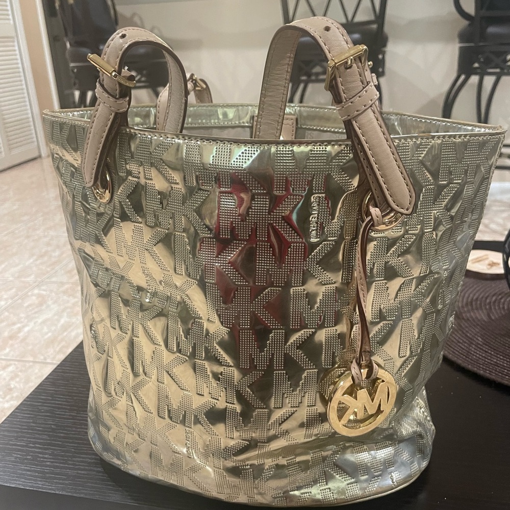 Michael Kors Gold Medium Tote